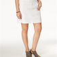 Saia-calça jeans desfiada feminina Style &amp; Co, branca, tamanho XXL