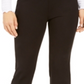 Calça skinny feminina Alfani com bainha enfeitada, preta, tamanho 10