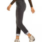 Calça jeans feminina estilo boyfriend, com punho de cobra, preta, tamanho 2, da INC International Concepts