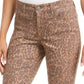 Jeans skinny feminino com estampa animal e curvas Style &amp; Co, amarelo, tamanho 4, pequeno