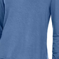 Blusa feminina estilo &amp; co com decote em V e bainha de chiffon, azul, tamanho pequeno