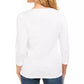 Karen Scott Top Feminino de Algodão com Ilhós e Ferragens, Branco, Tamanho PS