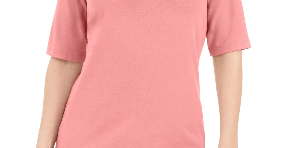 Karen Scott Blusa Feminina com Detalhe de Botão e Gola V Rosa Tamanho XXG