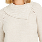 Suéter feminino de malha Pointelle da Style &amp; Co, bege, tamanho XXG