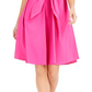 Vestido feminino Charter Club de algodão com amarração na cintura e ajuste evasê, rosa, tamanho 10