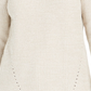 Suéter de malha Pointelle feminino Style &amp; Co, bege, tamanho X-S