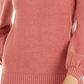 Suéter Alfani Feminino Gola Falsa Enfeitado Rosa Tamanho PS