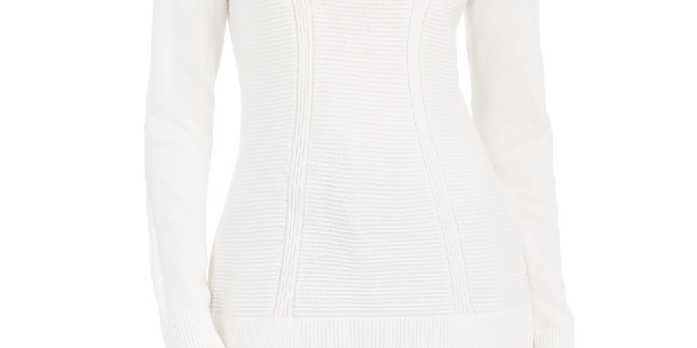 Suéter feminino estilo &amp; co com estampa mista, branco, tamanho X-S