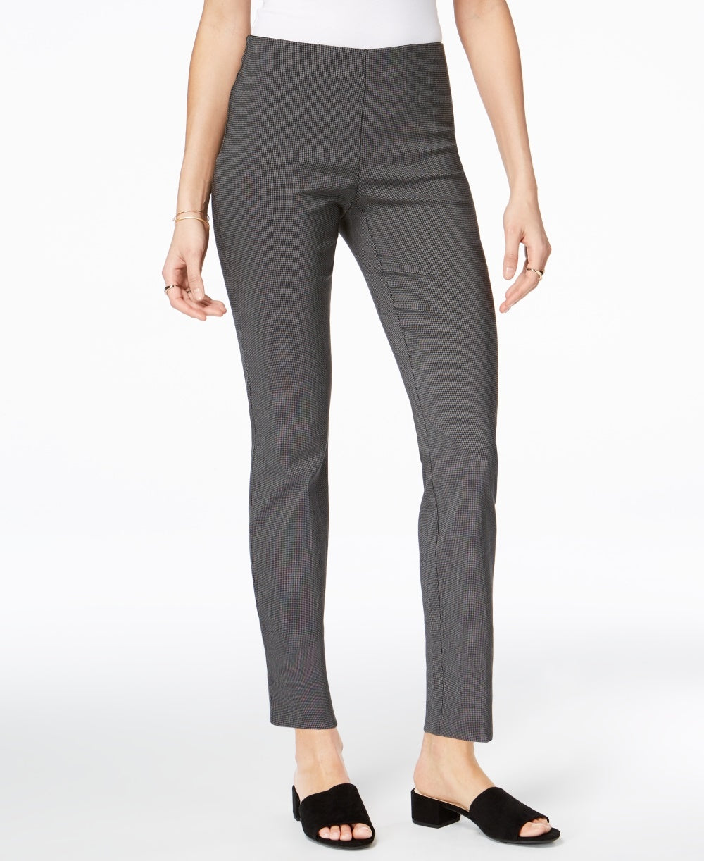 Calça skinny feminina com estampa Chelsea Charter Club, preta, tamanho 18