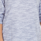 Karen Scott Sport Feminino Space Dyed Cowlneck Top Intrepid Azul Tamanho X-S