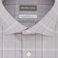 Camisa Masculina Michael Kors Glen Plaid Slim Fit com Botões Cinza Tamanho GG