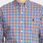 Camisa xadrez slim fit masculina Ralph Lauren azul tamanho XX-G