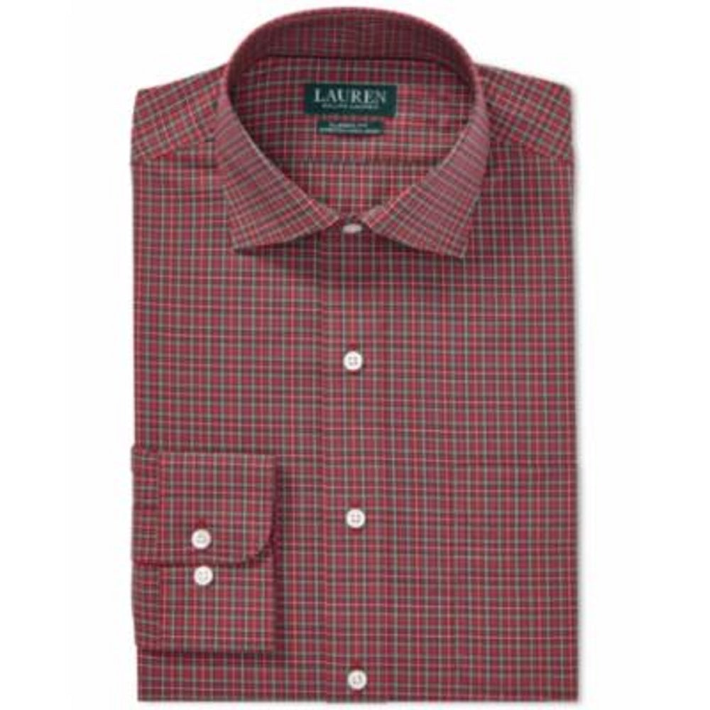 Camisa social masculina Ralph Lauren Classic Fit de popeline elástica sem passar a ferro, verde, tamanho 34-35