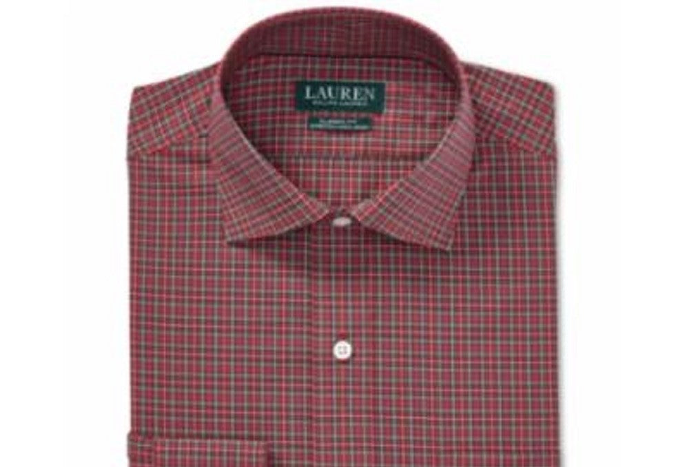 Camisa social masculina Ralph Lauren Classic Fit de popeline elástica sem passar a ferro, verde, tamanho 34-35