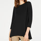 Top feminino Alfani liso preto tamanho pequeno