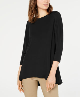 Top feminino Alfani liso preto tamanho pequeno