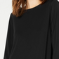Top feminino Alfani liso preto tamanho pequeno