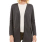 Suéter feminino Charter Club Petite Milano Cotton Completer cinza tamanho PS