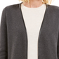 Suéter feminino Charter Club Petite Milano Cotton Completer cinza tamanho PS