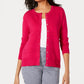 Cardigan texturizado feminino Charter Club rosa tamanho PXL