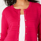 Cardigan texturizado feminino Charter Club rosa tamanho PXL