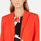 Calvin Klein Blazer Feminino de Um Botão Vermelho Tamanho 16