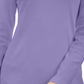 Karen Scott Blusa feminina de gola alta de algodão pequena, roxa, tamanho 44