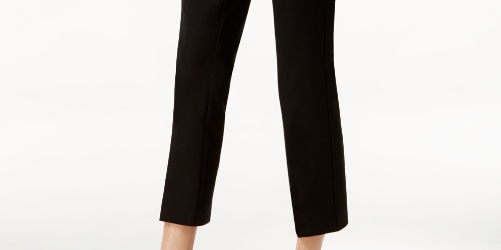 Calça Cropped Feminina Alfani Preta Tamanho 2 Petite