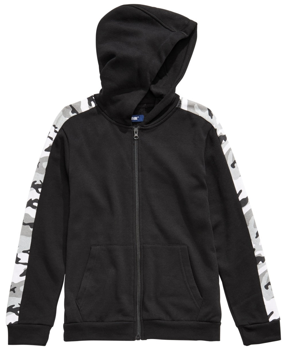 Moletom com capuz Univibe Big Boy's McCartney Full Zip, preto, tamanho médio
