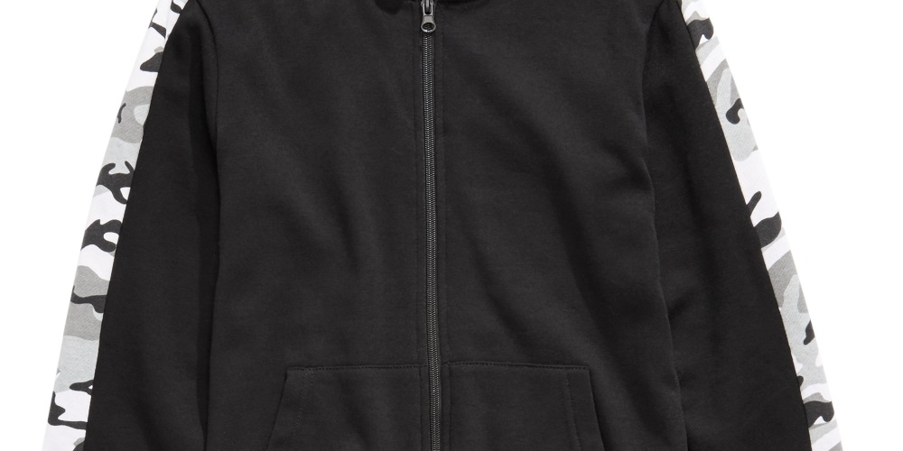Moletom com capuz Univibe Big Boy's McCartney Full Zip, preto, tamanho médio
