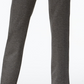 Calça feminina Ponte Pull On de perna reta, curta, cinza, tamanho PS