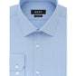 Camisa social masculina DKNY Slim Fit Stretch Mini Xadrez Azul Tamanho 17,5X32X33