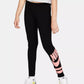 Leggings Nike Sportswear para meninas, pretas, tamanho médio