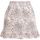 Shorts femininos com babados e estampa animal, tamanho grande, rosa, Bcbgmaxazria