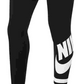 Leggings Nike Sportswear para meninas, pretas, carvão, tamanho grande