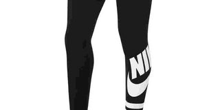 Leggings Nike Sportswear para meninas, pretas, carvão, tamanho grande