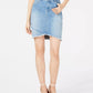 Saia jeans feminina com bainha tulipa da INC International Concepts, azul, tamanho 2