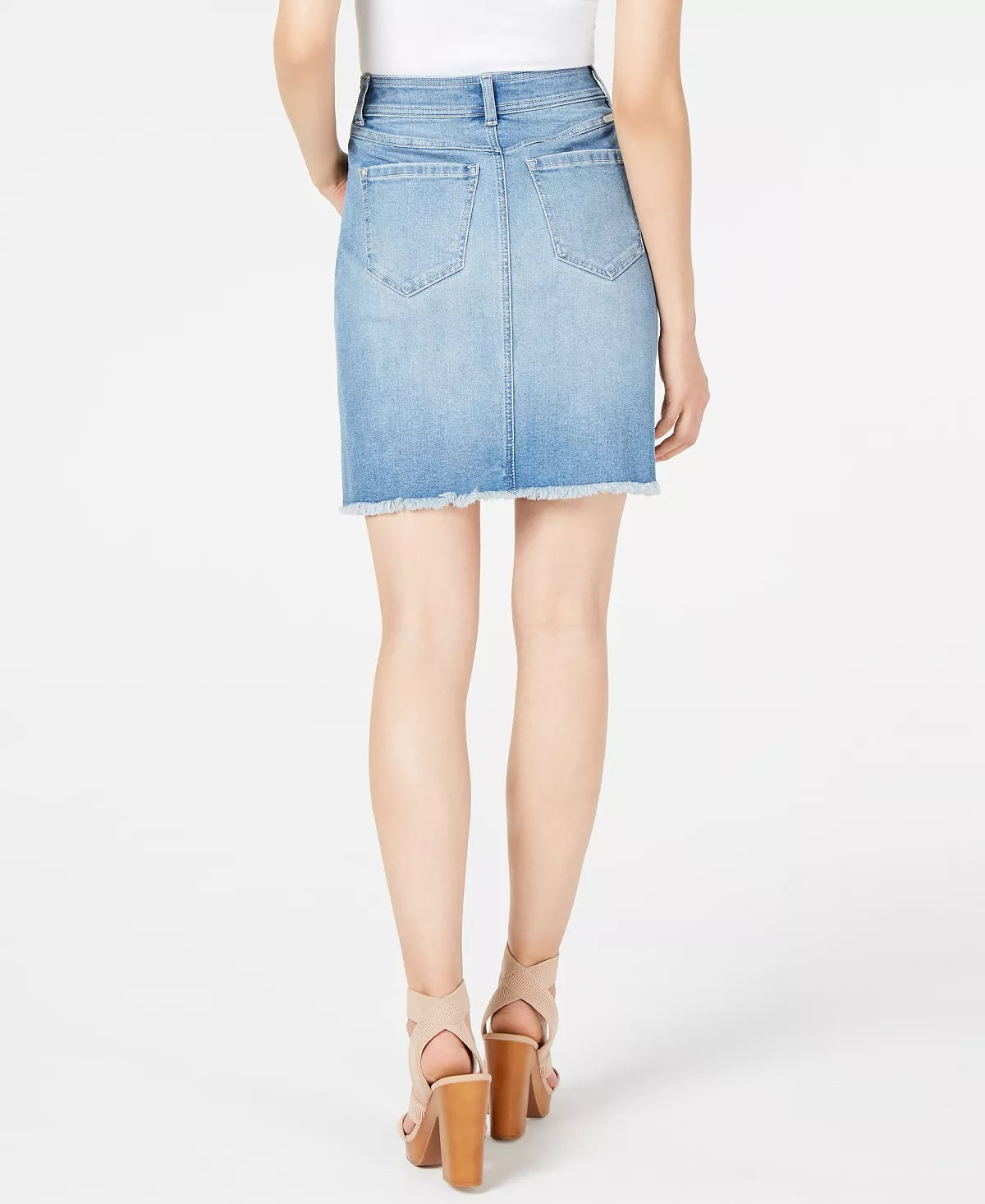 Saia jeans feminina com bainha tulipa da INC International Concepts, azul, tamanho 2