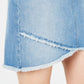Saia jeans feminina com bainha tulipa da INC International Concepts, azul, tamanho 2