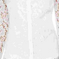 Camisa feminina de renda com botões Charter Club, branca, tamanho grande