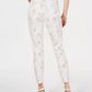 Jeans skinny feminino com estampa floral Style &amp; Co, branco, tamanho 10