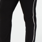 Calça feminina plus size com perna reta e bolsos laterais JM Collection, preta, tamanho P