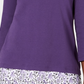 Blusa feminina Karen Scott com acabamento estampado, roxa, tamanho PS