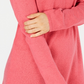 Karen Scott Suéter túnica feminino liso com bainha curva, rosa, tamanho extrapequeno