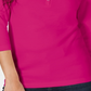 Camisa Henley de algodão pequena Karen Scott feminina, rosa, tamanho pequeno