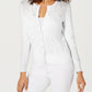 Cardigan de malha Pointelle feminino Charter Club, branco, tamanho XX-G