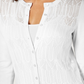 Cardigan de malha Pointelle feminino Charter Club, branco, tamanho XX-G