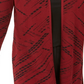 Cardigan estampado feminino JM Collection, tamanho pequeno, vermelho