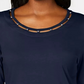 Karen Scott Top Feminino com Contas Roxo Tamanho P