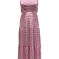 Vestido longo listrado sem mangas feminino Style &amp; Co, rosa, tamanho X-S